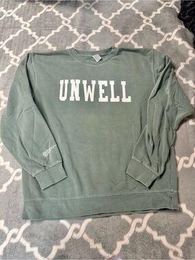 UNWELL Men's Sage Green Crewneck Sweatshirt